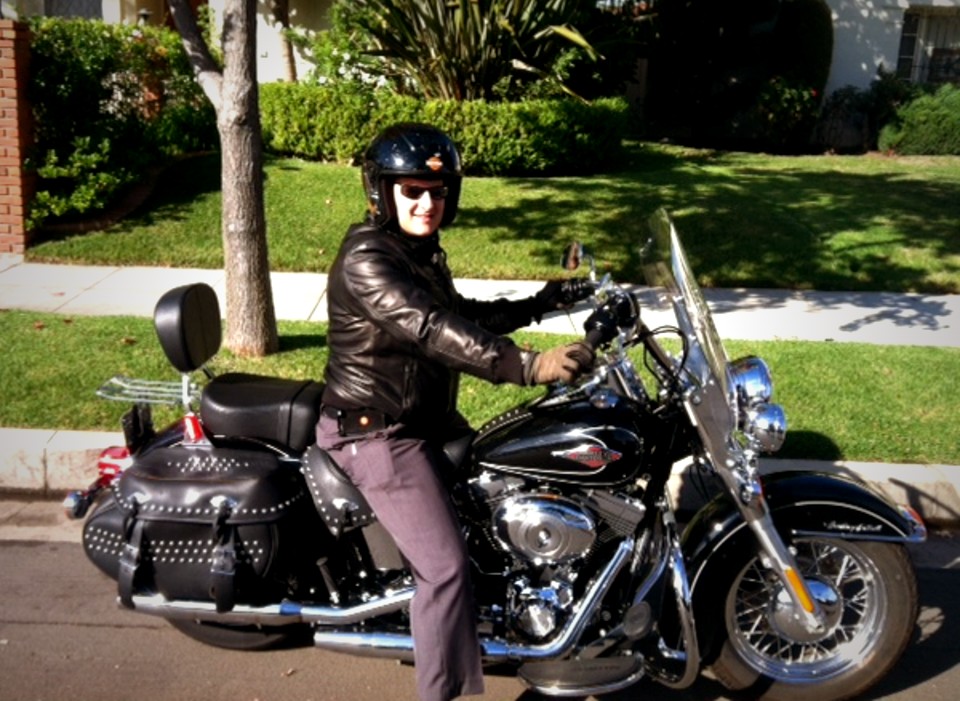 Attorney Ari Friedman on his Harley-Davidson Heritage Softail
